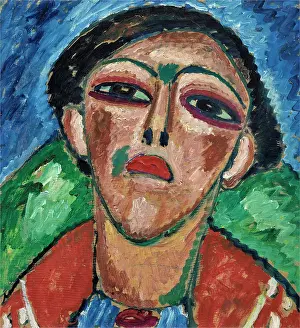 Colourfulness Prints: Portrait of a young man, c1912. Creator: Javlensky, Alexei, von (1864-1941)
