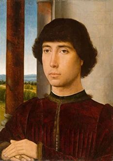 Hans Memling Gallery: Portrait of a Young Man, ca. 1472-75. Creator: Hans Memling