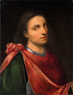 Giovan Francesco C Prints: Portrait of a young man. Creator: Caroto, Giovan Francesco (c. 1480-1555)