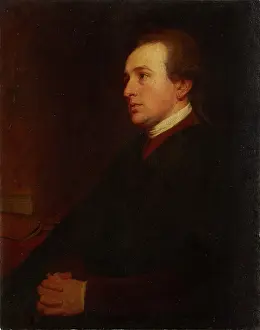 Thoughtful Prints: Portrait of a Young Man at his Desk, 1775-1795. Creator: George Romney