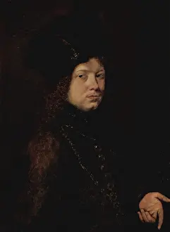 Fur Hat Prints: Portrait of a Young Man in a Fur Hat, 1660. Creator: Christoph Paudiss