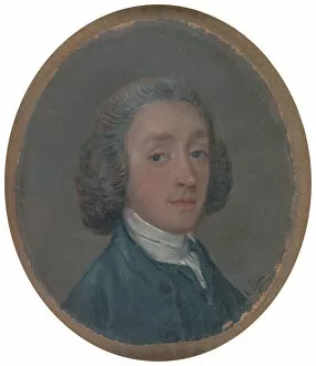 Thomas Gainsborough Collection: Portrait of a Young Man with Powdered Hair, ca. 1750. Creator: Thomas Gainsborough