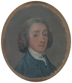 Powdered Prints: Portrait of a Young Man with Powdered Hair, ca. 1750. Creator: Thomas Gainsborough