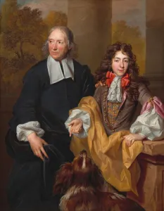 Tutor Prints: Portrait of a Young Man and His Tutor, 1685. Creator: Nicolas de Largilliere