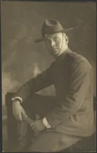 Pictorialism Prints: Portrait of a Young Man in Uniform, 1907-1943. Creator: Louis Fleckenstein