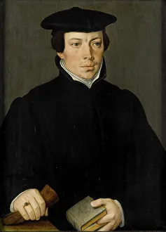 Pieter Pourbus Prints: Portrait of a Young Minister, c.1535-1584. Creator: Pieter Pourbus