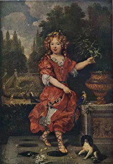 Puppy Gallery: Portrait of a Young Princess, c19th century, (1911)