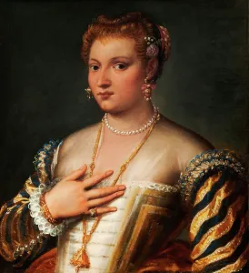 Portrait of a young Venetian woman, n.d. c1560-1600. Creator: Francesco Montemezzano