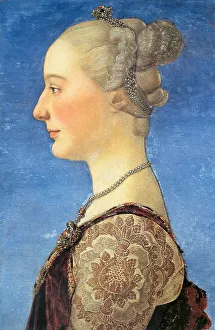 Portrait of a Young Woman, 1475. Artist: Pollaiuolo, Antonio (ca 1431-1498) Portrait of a Young Woman, 1475. Artist: Pollaiuolo, Antonio (ca 1431-1498)