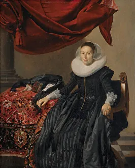 Keijser Thomas De Prints: Portrait of a Young Woman, 1631. Creator: Thomas de Keyser