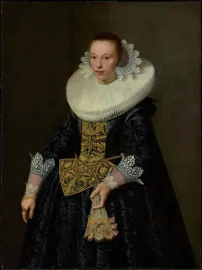 Satin Prints: Portrait of a Young Woman, 1632. Creator: Nicolaes Eliasz Pickenoy