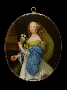Musee Cognacq Jay Prints: Portrait of a young woman, between 1650 and 1700. Creator: English School