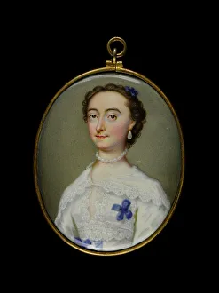 Musee Cognacq Jay Prints: Portrait of a young woman, between 1700 and 1750. Creator: English School