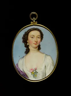 Musee Cognacq Jay Prints: Portrait of a young woman, between 1700 and 1750. Creator: English School