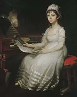 Companionship Gallery: Portrait of a Young Woman, 1801. Creator: Mather Brown
