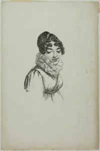 Denon Dominique Vivant Baron Prints: Portrait of a Young Woman, 1817–20. Creator: Vivant Denon