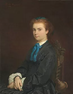 Arms Folded Gallery: Portrait of a Young Woman, 1863. Creator: Henri Alexandre Georges Regnault