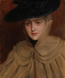 Portrait of a Young Woman, 1891. Creator: Albert Edelfelt