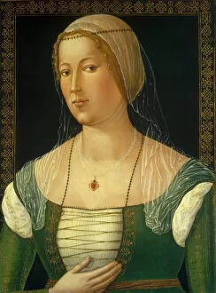 Images Dated 30th March 2021: Portrait of a Young Woman, c. 1508. Creator: Girolamo di Benvenuto