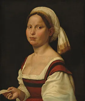 Portrait of a Young Woman, c. 1525. Creator: Giuliano Bugiardini