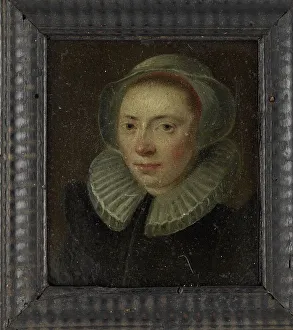 Copper Metal Prints: Portrait of a young Woman, c.1590. Creator: Anon