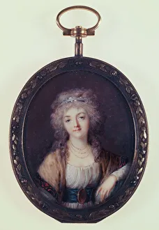 Ecole Francaise Prints: Portrait of a young woman, c1790. Creator: Ecole Francaise