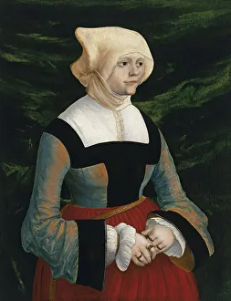 Altdorfer Prints: Portrait of a young Woman, ca 1521-1525. Artist: Altdorfer, Albrecht (c. 1480-1538)