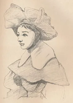 Studio Volume 40 Prints: Portrait of a Young Woman in a Large Hat