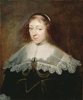 Gold Chain Prints: Portrait of a Young Woman, late 1630s. Creator: Unknown