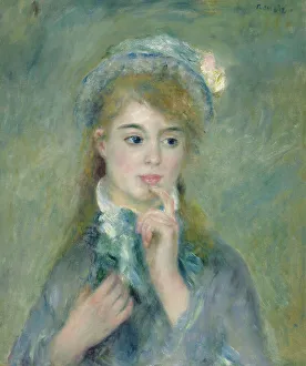 Portrait Of A Young Woman (L'Ingenue), c1874. Creator: Pierre-Auguste Renoir