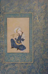 Indian Miniature Prints: Portrait of a Youth, late 16th century. Creator: Unknown