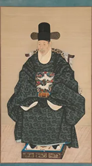 Civil Servant Prints: Portrait of Yun Dongseom (1710-1795), ca. 1790-1805. Creator: Unknown