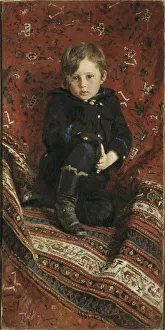 Portrait of Yury Repin, the Artists Son, 1882. Artist: Repin, Ilya Yefimovich (1844-1930) Portrait of Yury Repin, the Artists Son, 1882. Artist: Repin, Ilya Yefimovich (1844-1930)