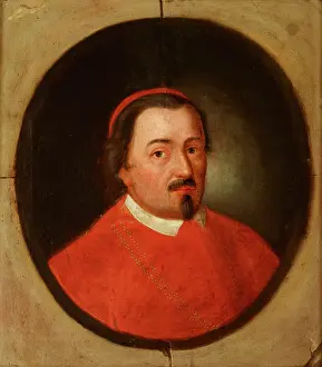 Friedrich Kloss Prints: Portrait of Zbigniew Olesnicki (1389-1455) Debno Coat of Arms