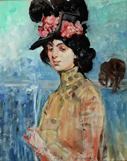 Regret Prints: Portrait of Zofia Atteslander, 1908. Creator: Jacek Malczewski