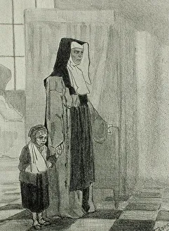 Portraits, 1857. Creator: Félicien Rops