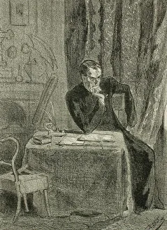 Uylenspiegel Prints: Portraits, 1857. Creator: Félicien Rops