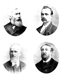 The Raj Prints: Four portraits, 1898. Creator: Unknown