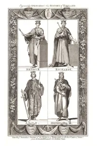 Richard I Prints: Portraits and Dresses of The Kings of England with coats of Arms, 1784