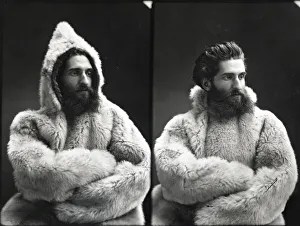 Fur Coat Gallery: Portraits of Emil Bessels in fur parka, 1880. Creator: United States National Museum