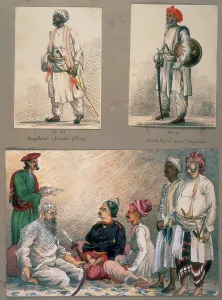 Supporter Prints: Portraits of known Indian thugs, c1851-c1857. Creator: Charles Wade Crump
