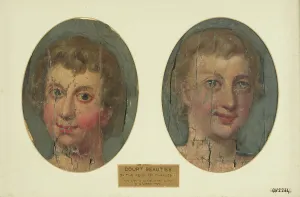 Rosy Cheeked Prints: Portraits on silk, c.1680. Creator: Unknown