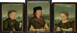 Portraits Prints: Portraits of the Thenn Children, 1516. Creator: Wolf Huber