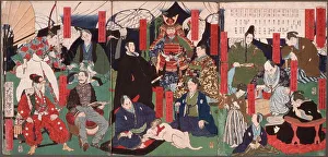 Feudal Prints: Portraits of the Tokugawa Rulers, 1878. Creator: Tsukioka Yoshitoshi