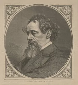 1870 Collection: Portrat von Charles Dickens, 1870. Creator: Weber, Johann Jacob (1803-1880)