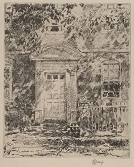 Frederick Childs Hassam Prints: Portsmouth Doorway, 1916. Creator: Frederick Childe Hassam