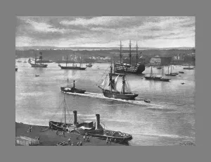 West And Son Prints: Portsmouth Harbour, c1900. Artist: Alfred John West