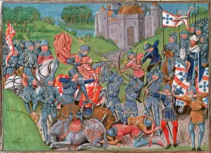 Bowman Prints: Portuguese and English defeat French vanguard of the King of Castille