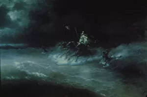 Classical Mythology Gallery: Poseidons travel over the sea, 1894. Artist: Aivazovsky, Ivan Konstantinovich (1817-1900)