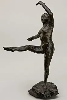 Position de Quatrieme devant sur la Jambe Gauche, 1882-1895. Creator: Edgar Degas